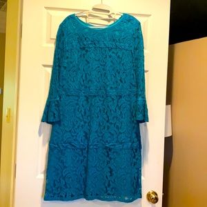 Lace adrianna papell dress sz 16